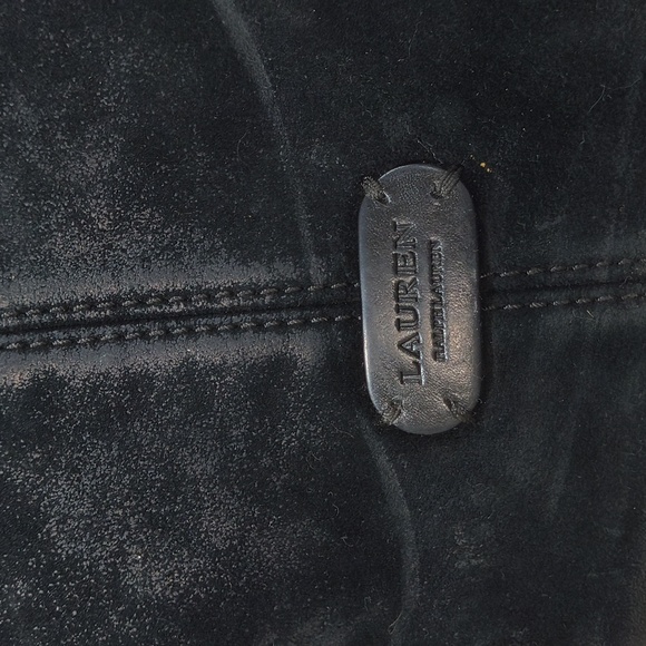 Ralph Lauren Black suede crossbody bag Real Leather - Picture 5 of 6